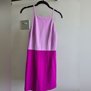 French Connection Pink Colorblock Mini Dress